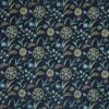 blue botanical embroideried fabric from Prestigious Textiles