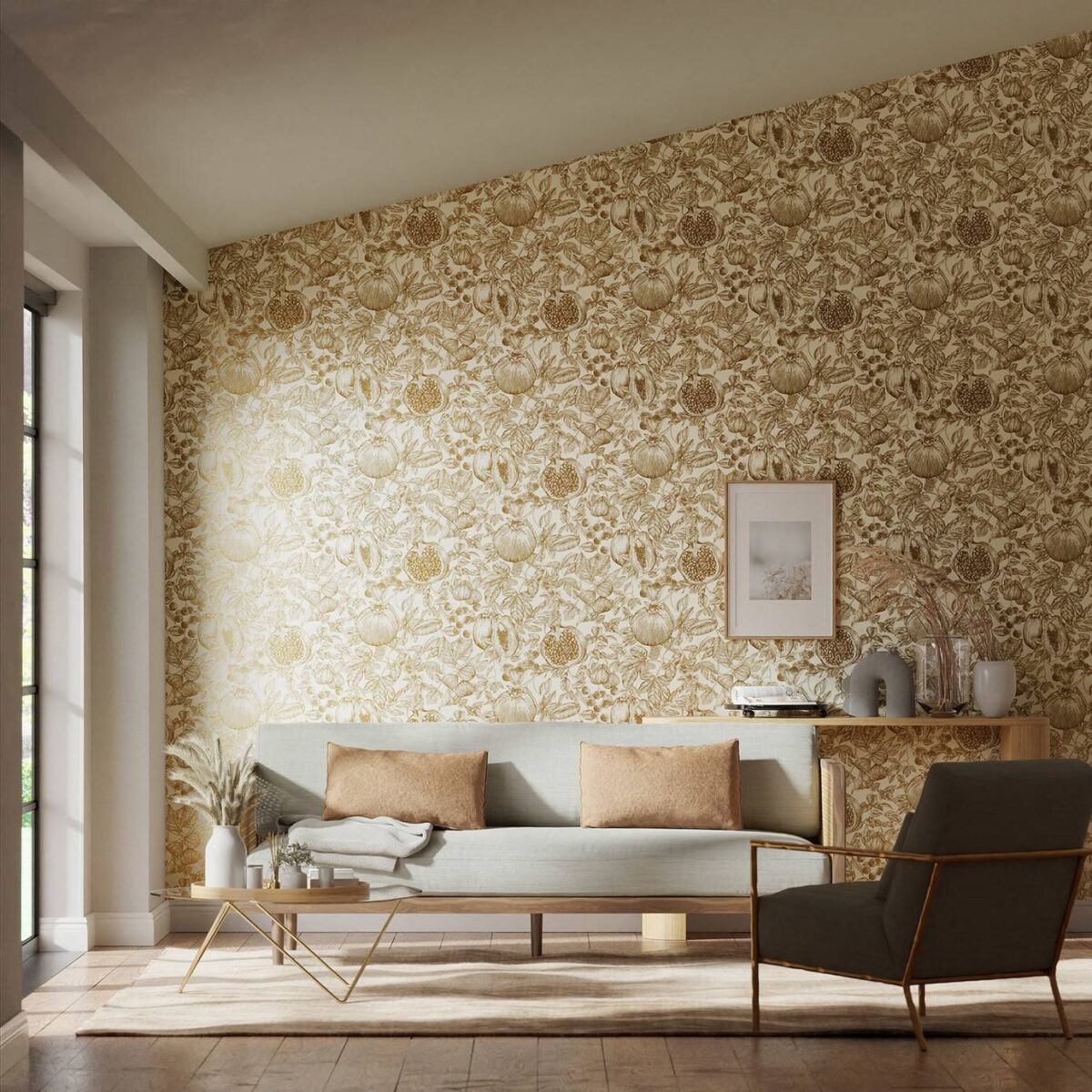 Melograno Wallpaper - Gold / Awakening by Melograno Wallpaper - Gold / Awakening from
