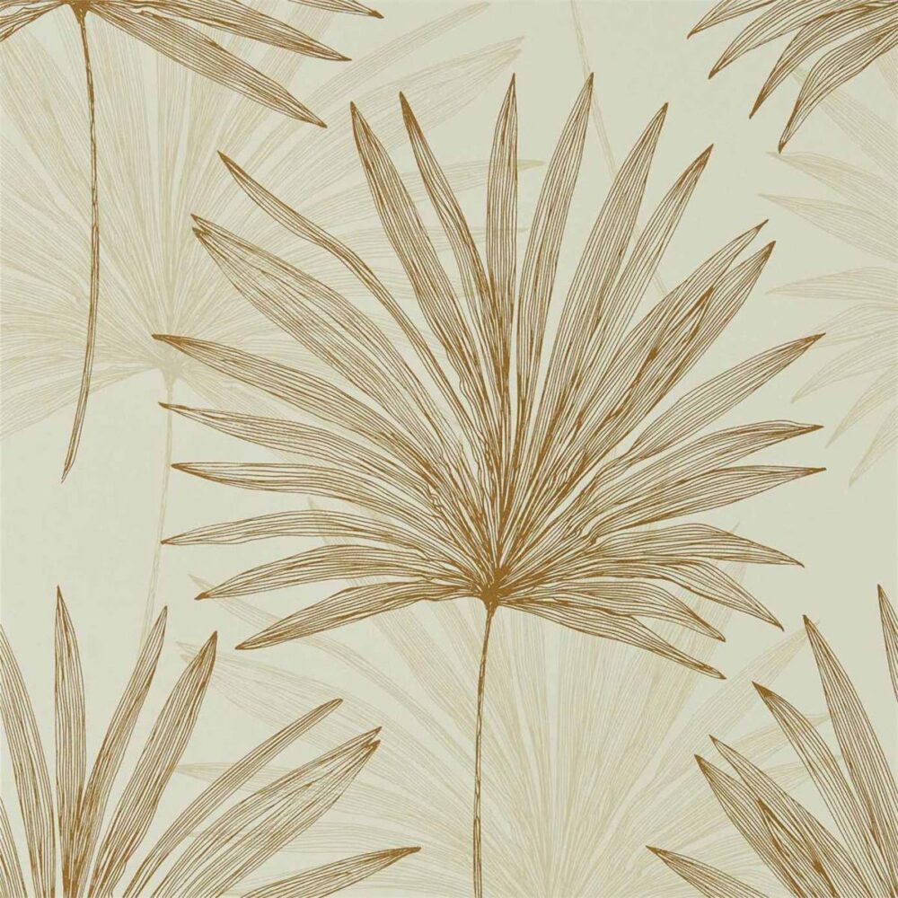 Mitende Wallpaper - Oyster / Gold by Mitende Wallpaper - Oyster / Gold from