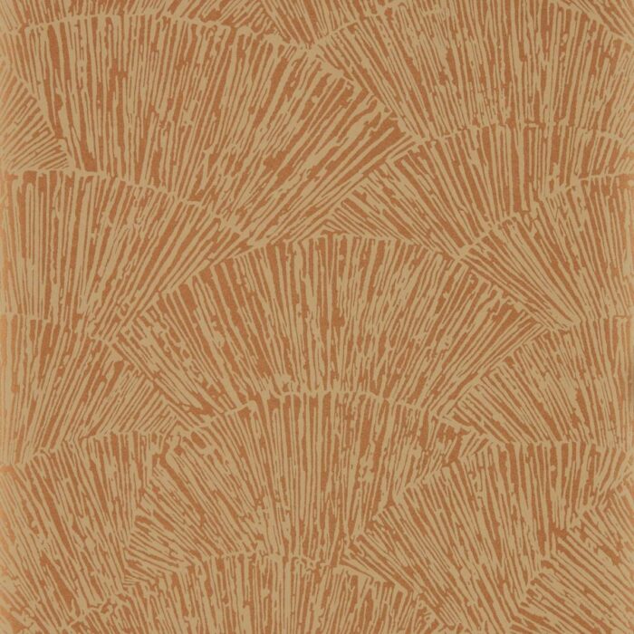 Tessen Wallpaper - Copper fabric swatch HM6W112179