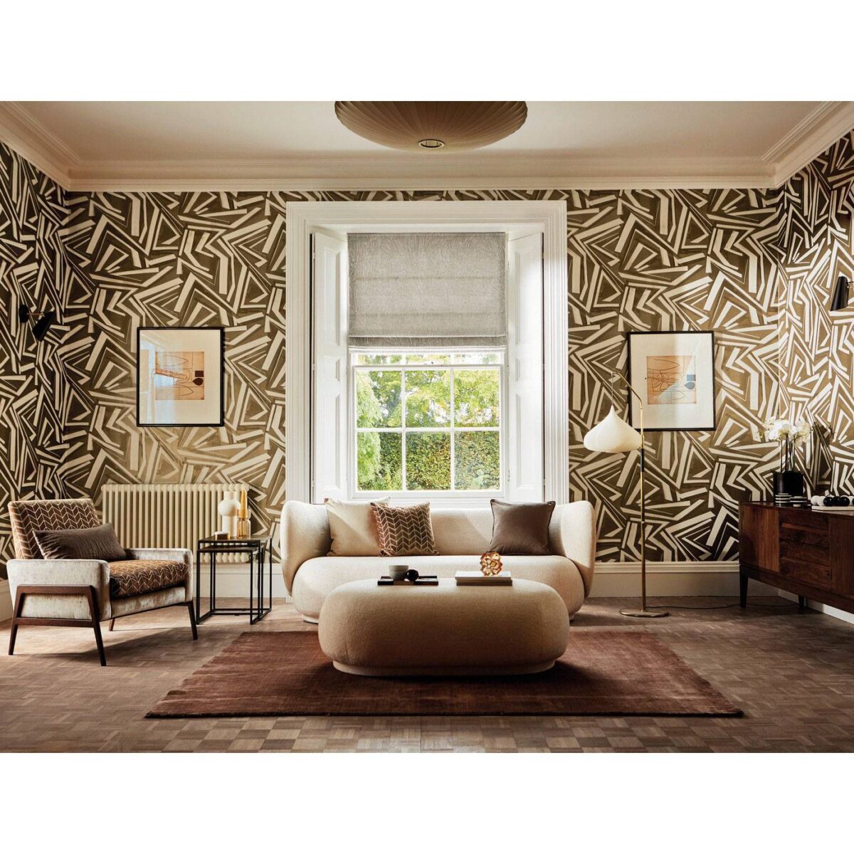 Transverse Wallpaper - Bronze from