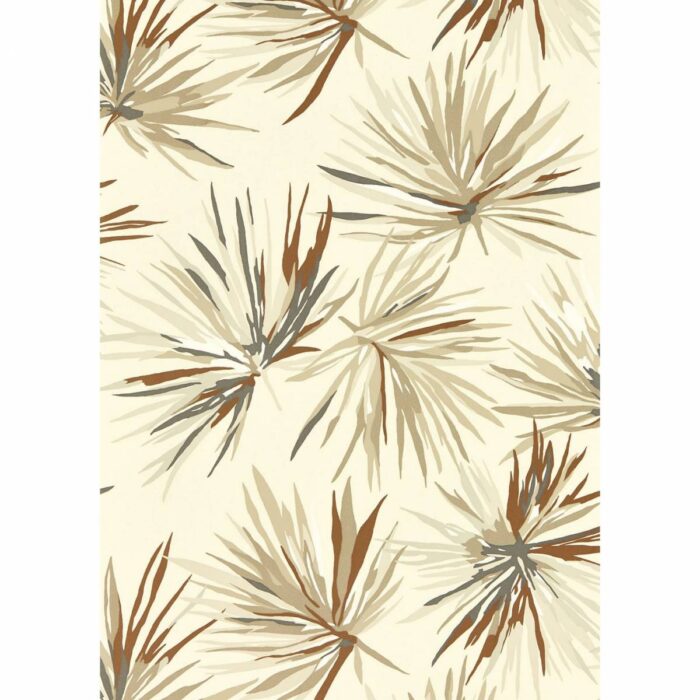 Aucuba Wallpaper - Bronze / Sediment / Pearl swatch