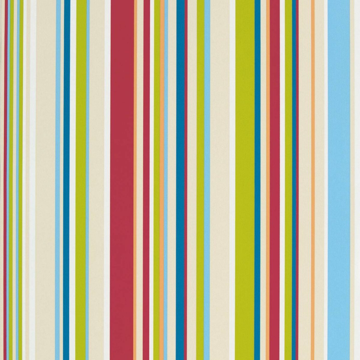 Rush Wallpaper - Strawberry / Sailor Blue / Apple / Neutrals from