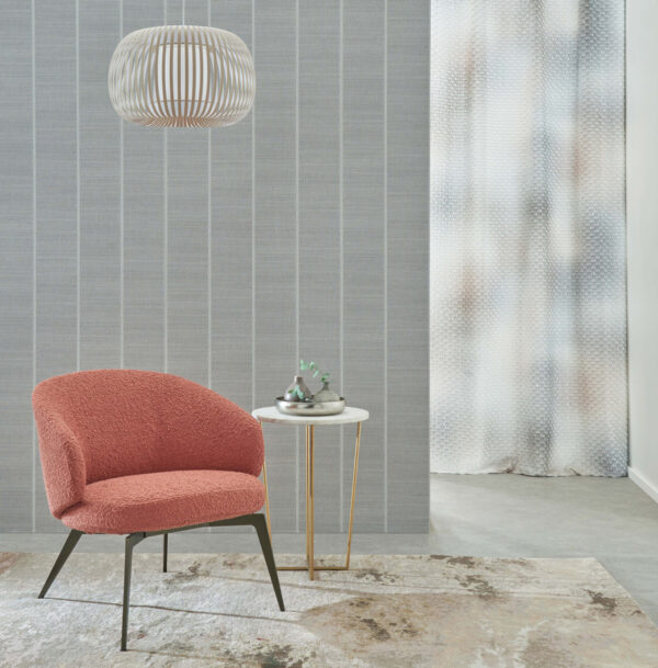 Shoji Vinyl Wallcovering - Indigo by Shoji Vinyl Wallcovering - Indigo from