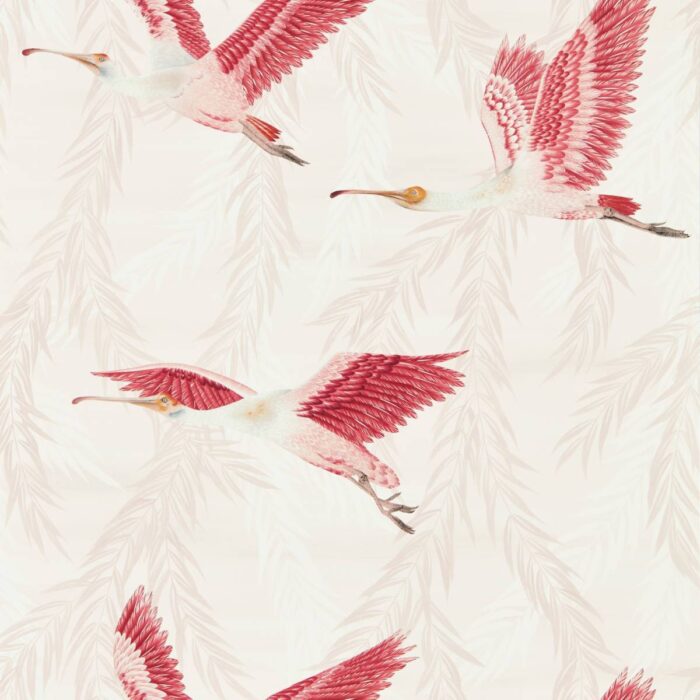 Valentina Wallpaper - Blush / Blossom fabric swatch HDHW112911