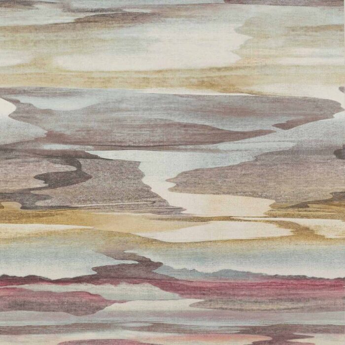 Cloudscape Wallpaper - Purple / Gold swatch