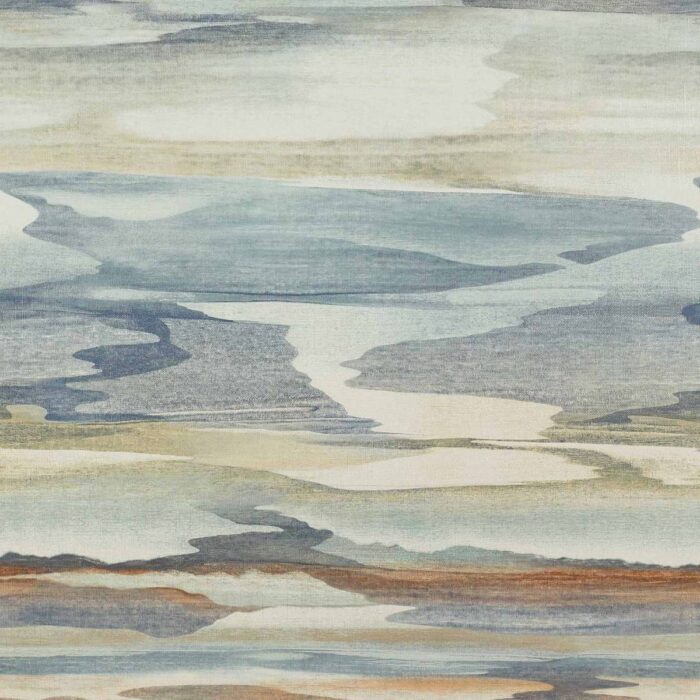 Cloudscape Wallpaper - Blue / Copper swatch