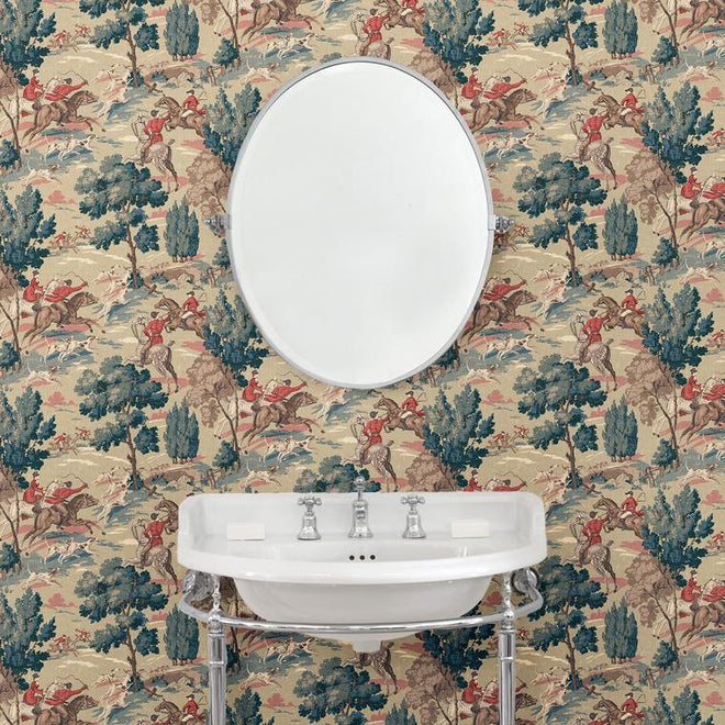 Tally Ho! Wallpaper - Sage from