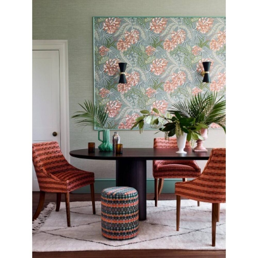 Rousseau Wallpaper - Midnight / Teal by Rousseau Wallpaper - Midnight / Teal from