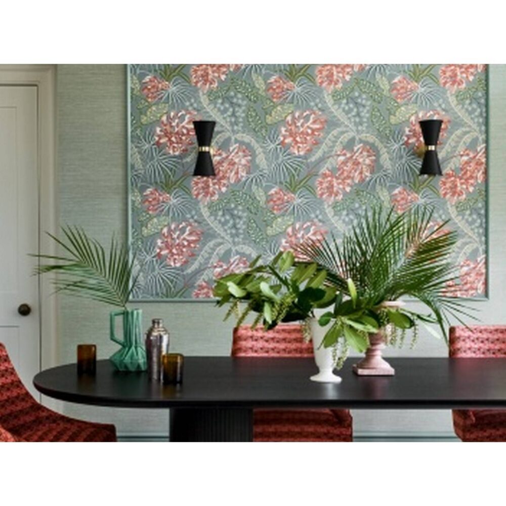 Rousseau Wallpaper - Midnight / Teal by Rousseau Wallpaper - Midnight / Teal from