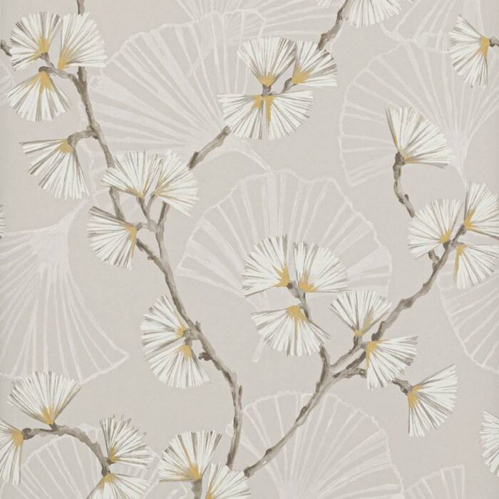 Snow Flower Wallpaper - Natural swatch