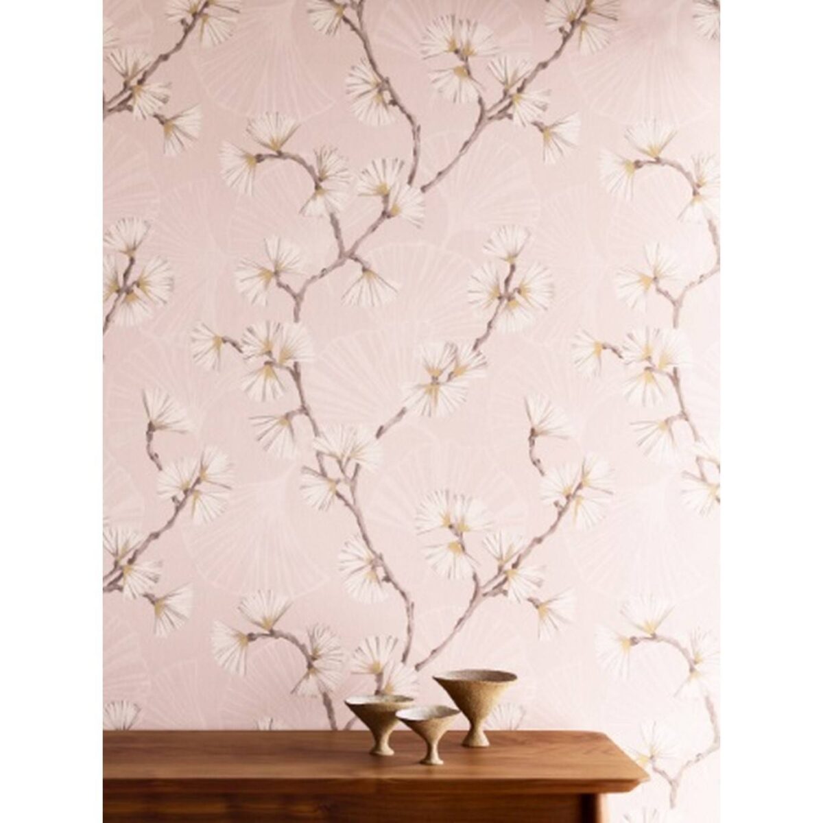 Snow Flower Wallpaper - Pink by Snow Flower Wallpaper - Pink from