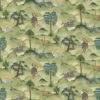 green animal wallpaper from linwood fabrics