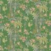 green botanical wallpaper from linwood fabrics