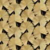 black-grey botanical wallpaper from linwood fabrics