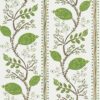brown botanical wallpaper from nina campbell