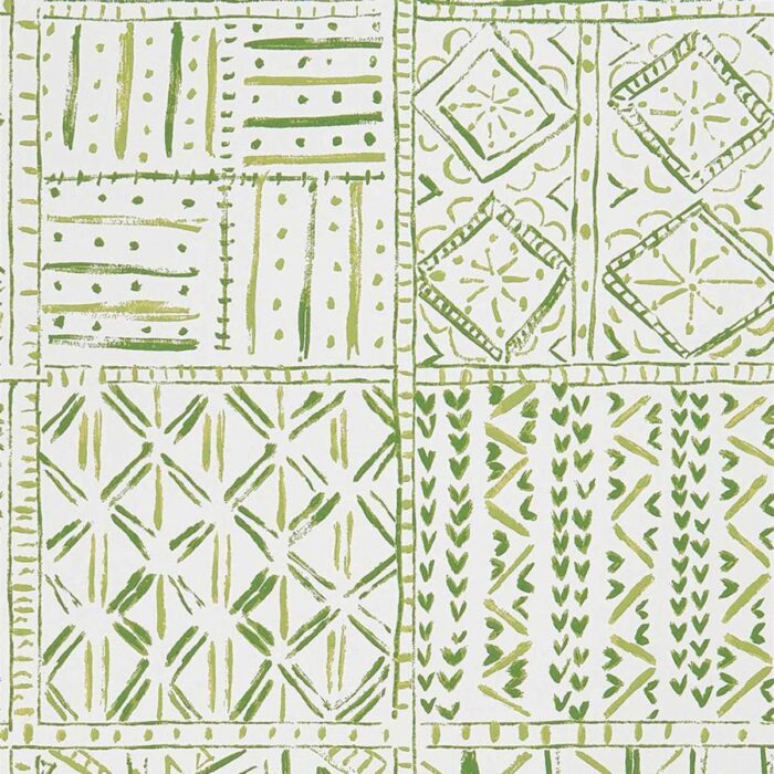 Cloisters Wallpaper - Green swatch
