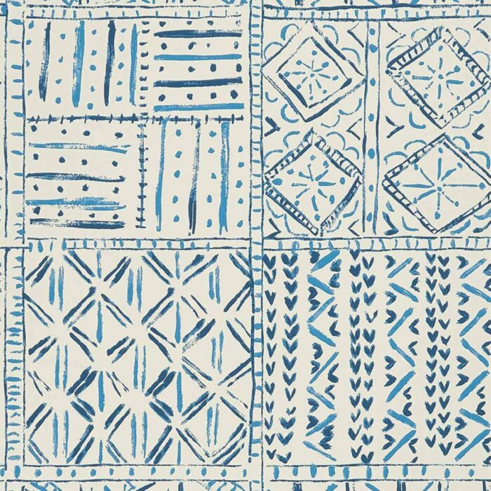 Cloisters Wallpaper - Indigo / Blue swatch