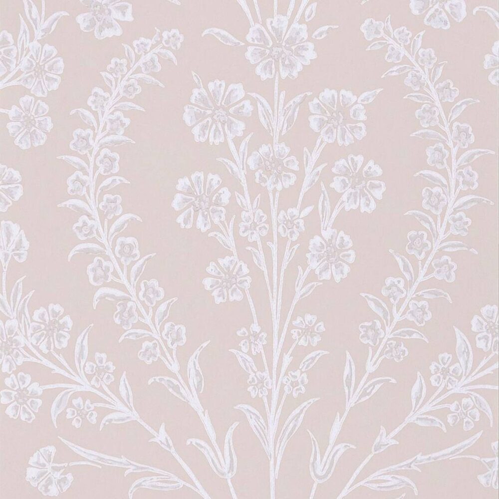 Chelwood Wallpaper - Pink by pink botanical wallpaper from nina campbell