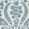 blue botanical wallpaper from nina campbell