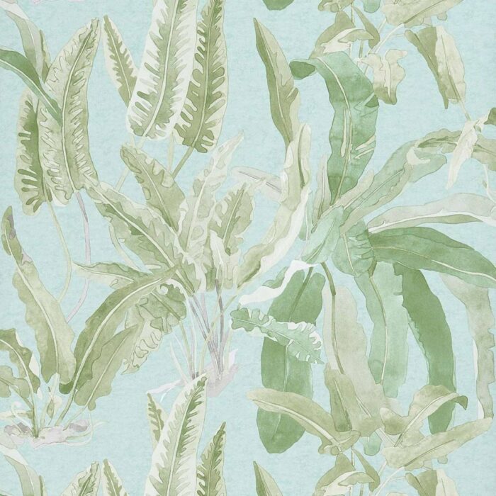 Benmore Wallpaper - Green / Aqua swatch