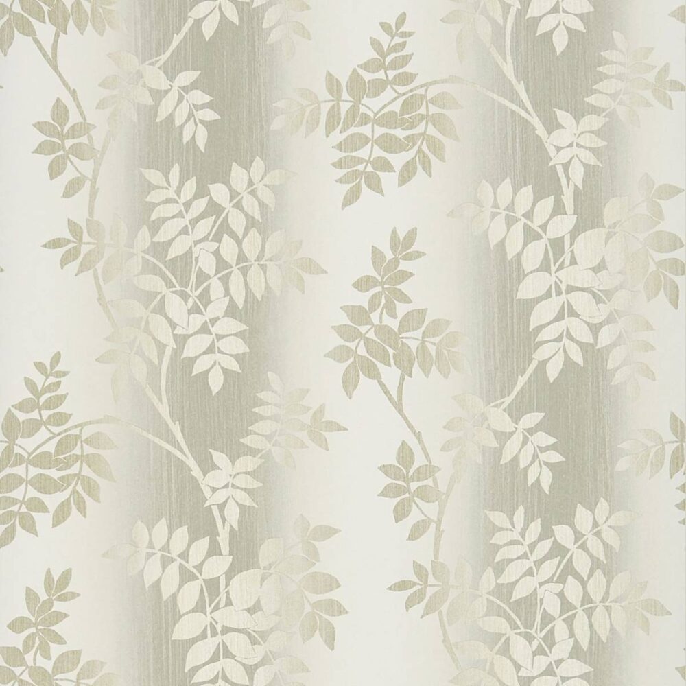 black-grey botanical wallpaper from nina campbell
