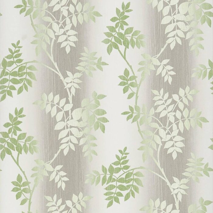 Posingford Wallpaper - Grey / Green swatch