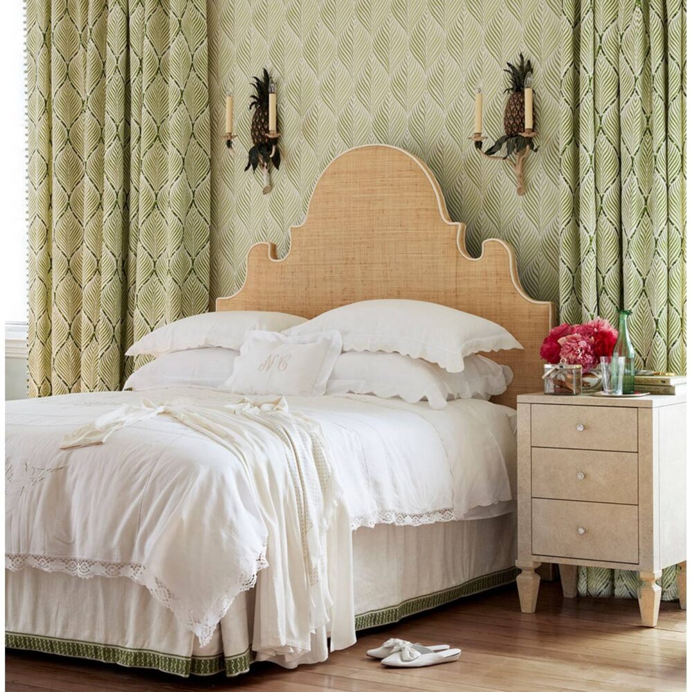 Bonnelles Wallpaper - Green / Ivory by Bonnelles Wallpaper - Green / Ivory from