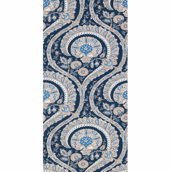 Les Indiennes Wallpaper - Blue swatch