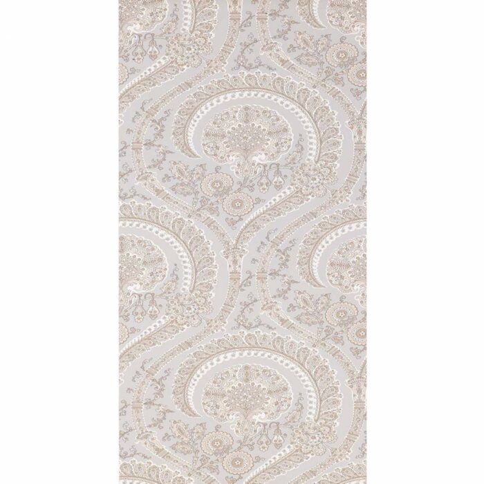 Les Indiennes Wallpaper - Grey swatch