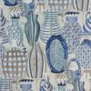 blue botanical wallpaper from nina campbell