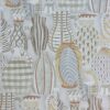 brown botanical wallpaper from nina campbell