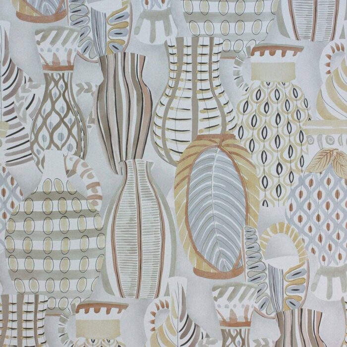 Collioure Wallpaper - Taupe / Soft Gold swatch