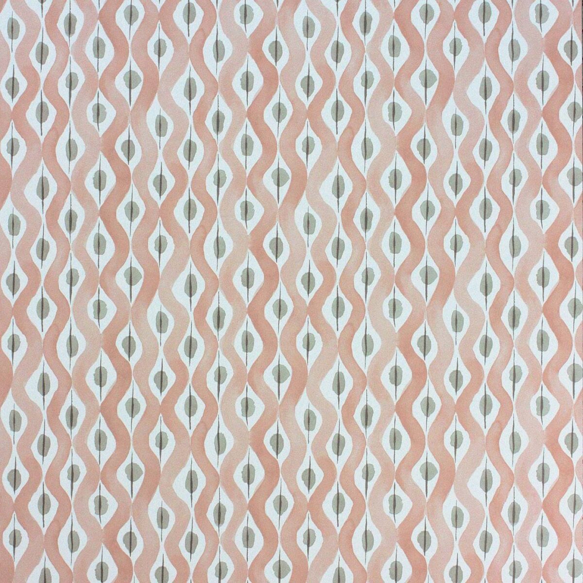 Beau Rivage Wallpaper - Pink / Taupe by pink striped wallpaper from nina campbell