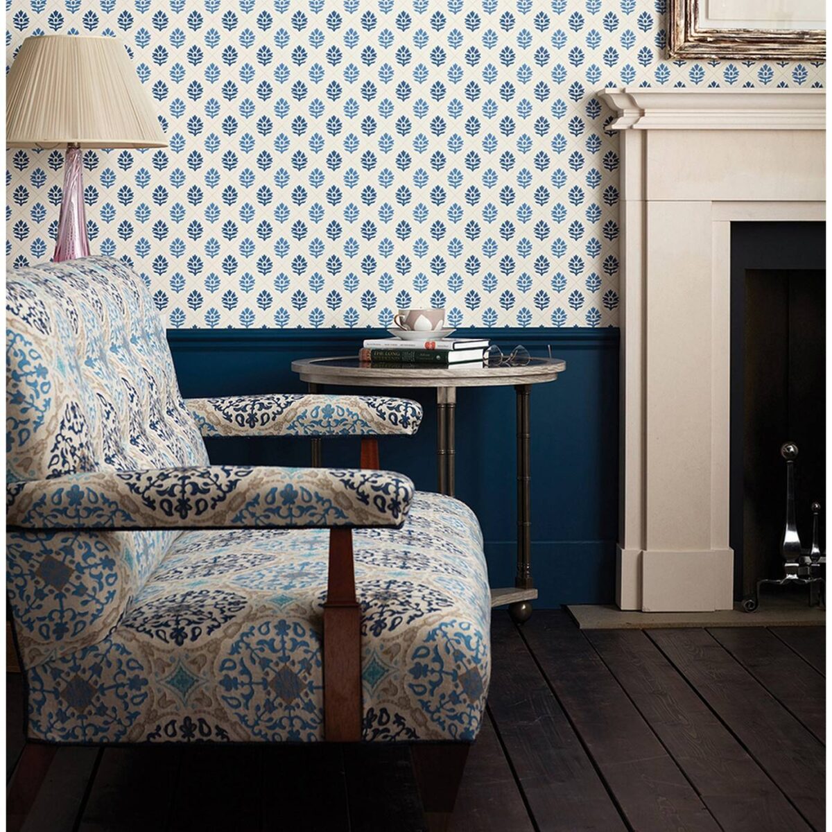 Beau Rivage Wallpaper - Blue / Indigo by Beau Rivage Wallpaper - Blue / Indigo from