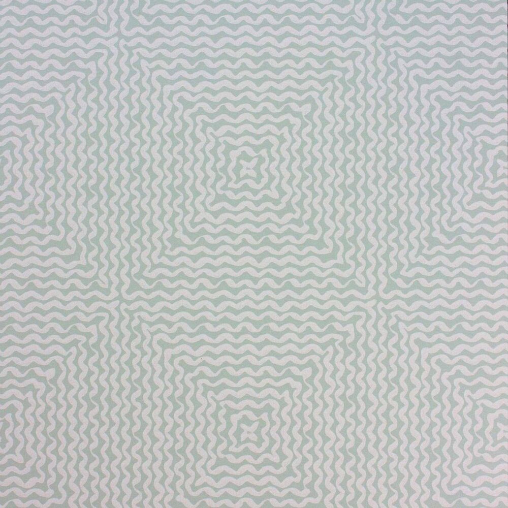 Mourlot Wallpaper - Aqua by blue geometric wallpaper from nina campbell