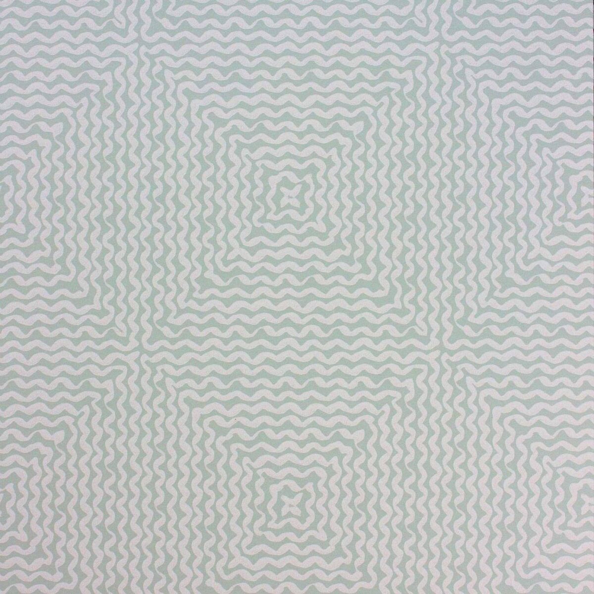 blue geometric wallpaper from nina campbell