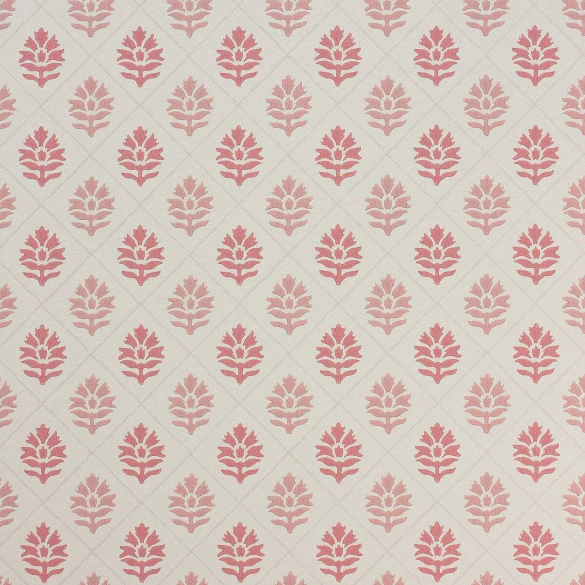 Camille Wallpaper - Coral / Pink by pink botanical wallpaper from nina campbell