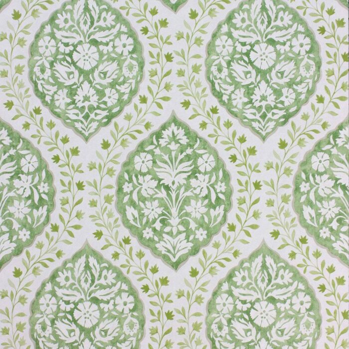 Marguerite Wallpaper - Green / Ivory swatch