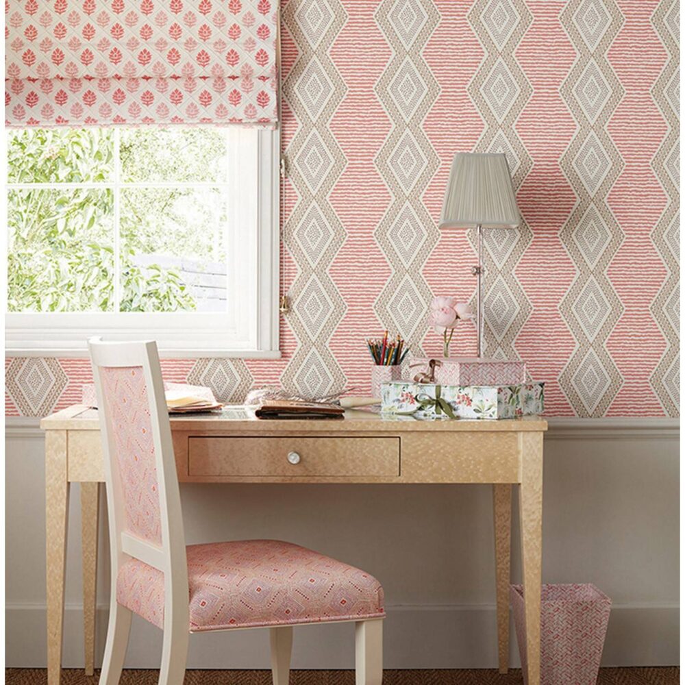 Marguerite Wallpaper - Chocolate / Orange by Marguerite Wallpaper - Chocolate / Orange from