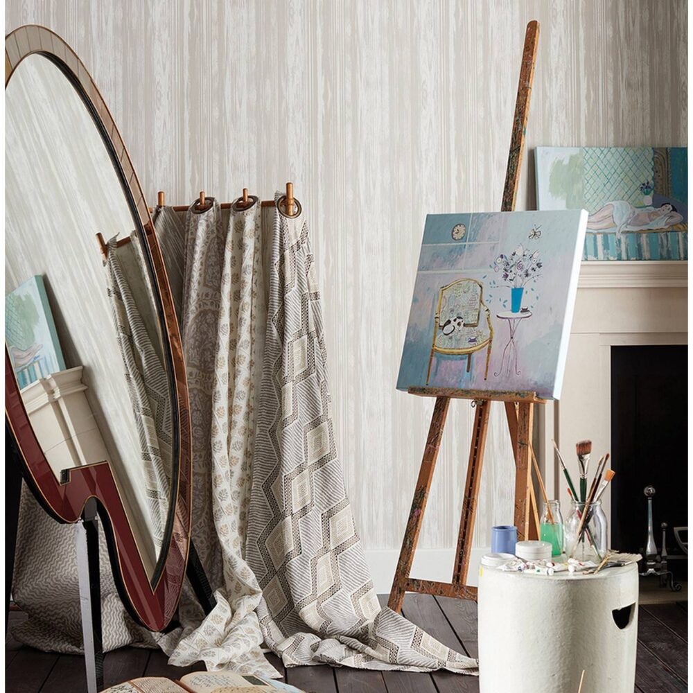 Pampelonne Wallpaper - Aqua by Pampelonne Wallpaper - Aqua from
