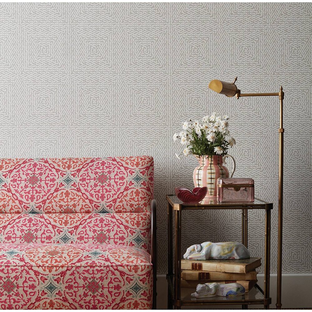 Pampelonne Wallpaper - Aqua by Pampelonne Wallpaper - Aqua from