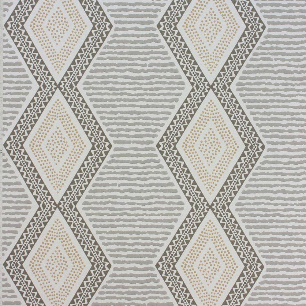 black-grey geometric wallpaper from nina campbell