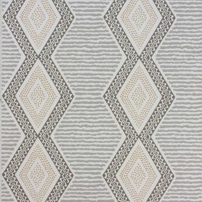 Belle Ile Wallpaper - Grey / Gold swatch