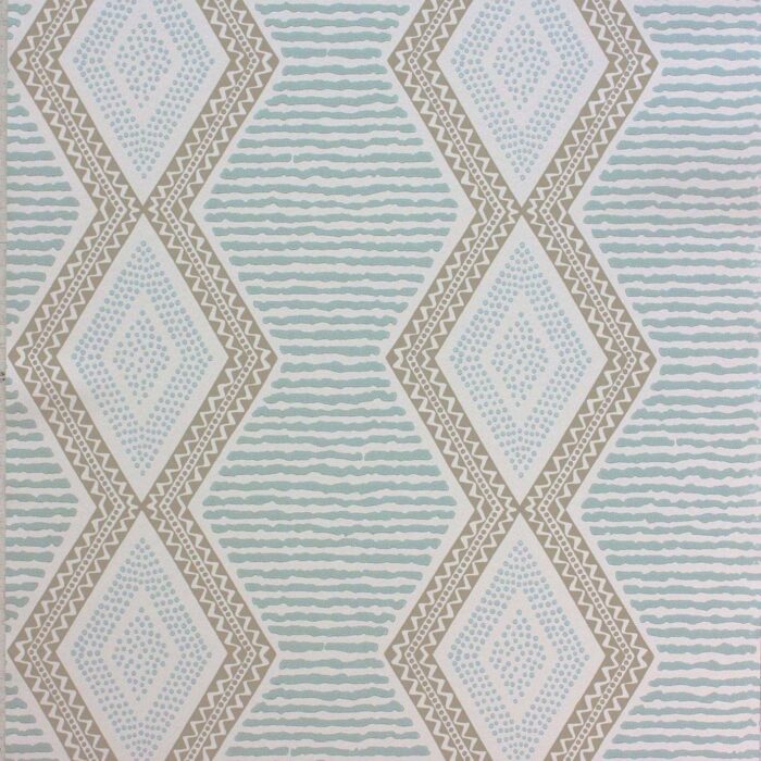 Belle Ile Wallpaper - Aqua / Beige swatch