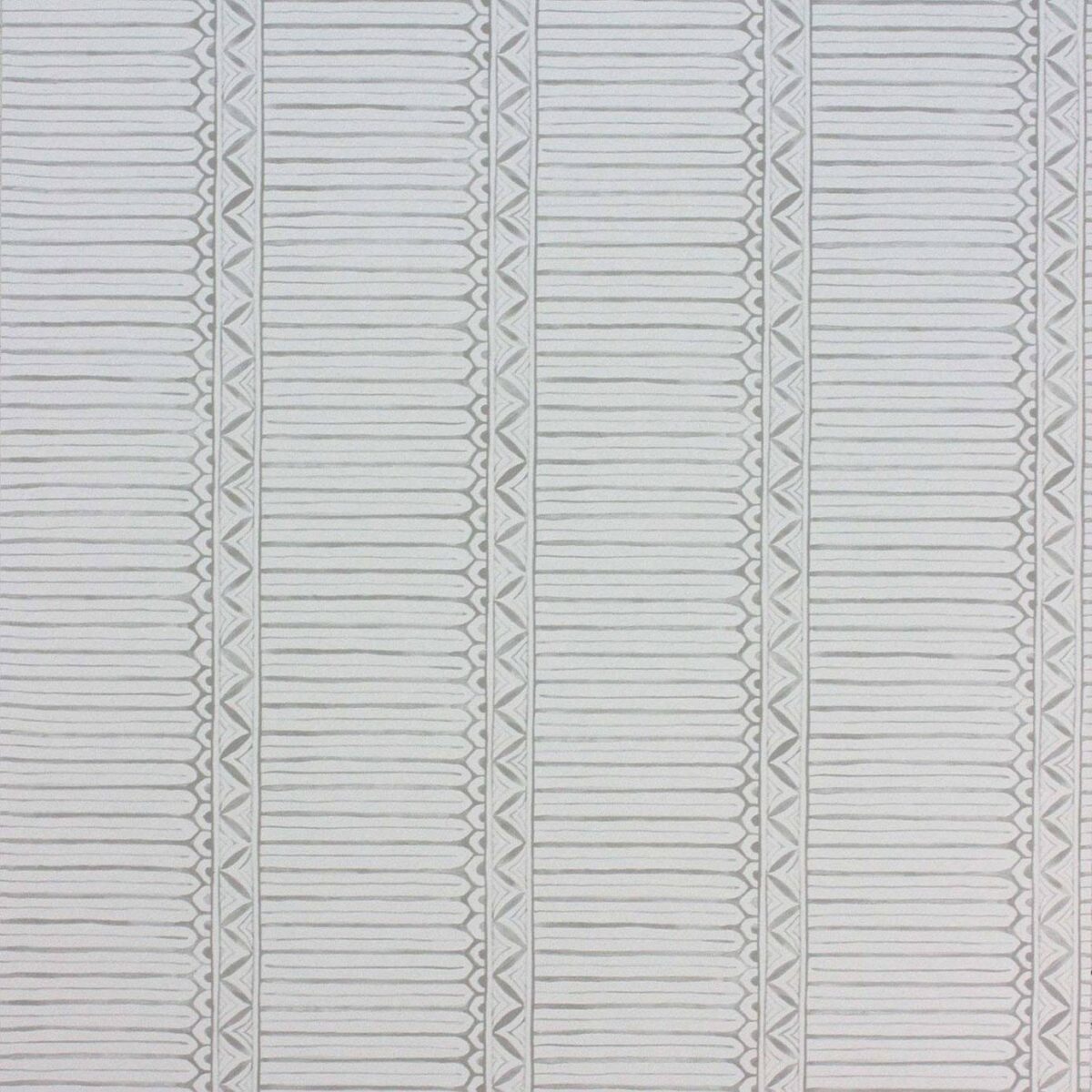 Domiers Wallpaper - Grey / Ivory by black-grey striped wallpaper from nina campbell