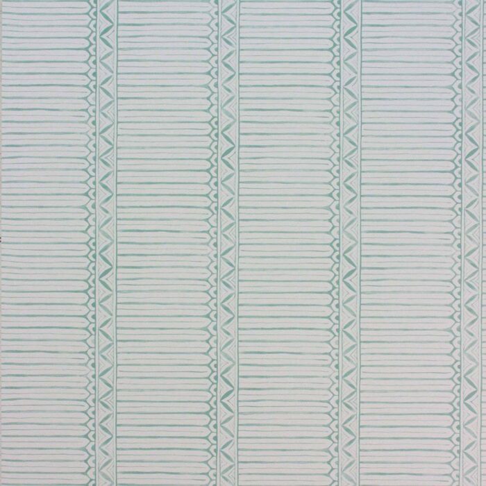 Domiers Wallpaper - Aqua / Ivory swatch