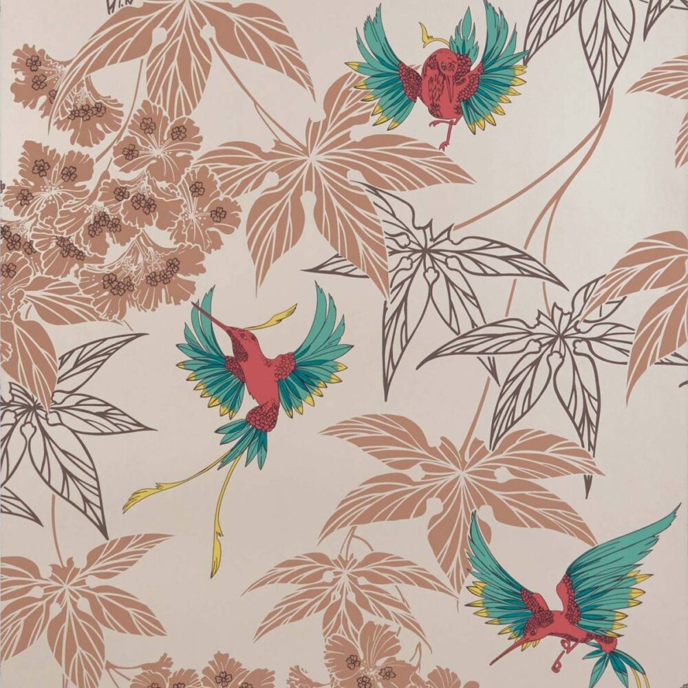 brown animal wallpaper from osborne & little