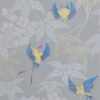 black-grey animal wallpaper from osborne & little