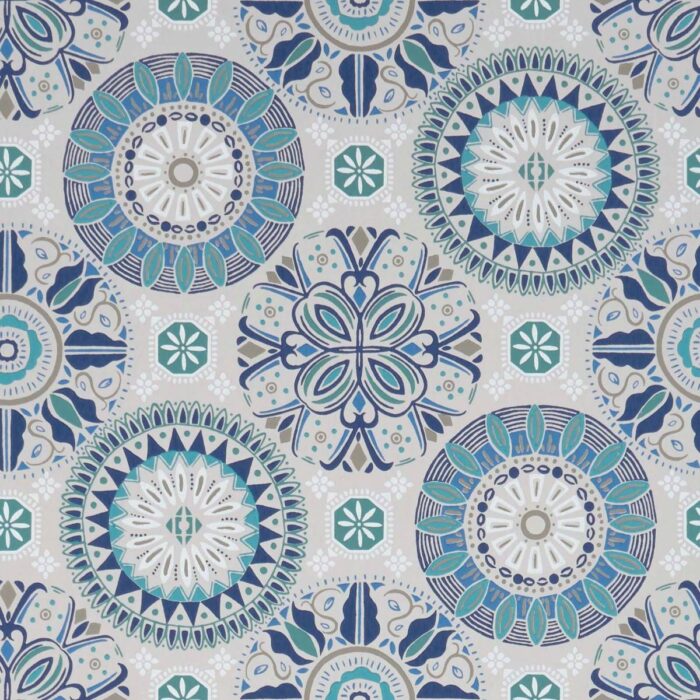 Rosetta Wallpaper - Grey / Blue – Grey Blue swatch